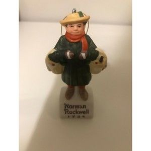 Vintage 1984 Norman Rockwell The Saturday evening post Christmas bounty ornament
